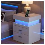 $120 ChooChoo LED Nightstand with Charging Station