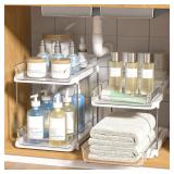 $26 Delamu 2-Tier Multi-Purpose Bathroom Under Sin