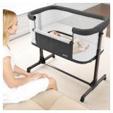 $98 AMKE Baby Bassinet Bedside Sleeper with Adjust