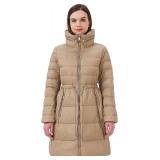 $80 SZ L-Women's Lightweight Down Coat with High C