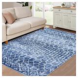 $117 ROYHOME 8x10 Area Rug Machine Washable Modern