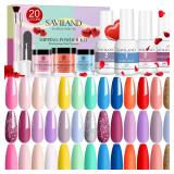 $34 Saviland Dip Powder Nail Kit Starter: 20 Color