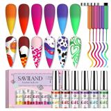 $19 SAVILAND Temperature Color Change Gel Nail Art