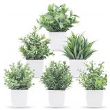 $14 Der Rose 6 Pack Fake Plants Small Artificial P