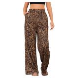 $20 Medium-OYOANGLE Women's Leopard Print Elastic