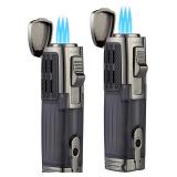 $19 Cigar Lighter Triple Jet Flame Torch Lighter R
