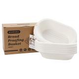 $33 11' Oval Pulp Bread Proofing Basket 6-Pack wit