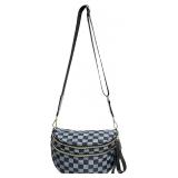 $16 KAMEILONG Checkered Nylon Crossbody Bags for W