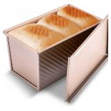 $13 KITESSENSU Pullman Loaf Pan with Lid, 1 lb Dou