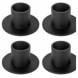 $9 4Pcs Black Retro Candle Holders, Farmhouse Wedd