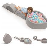 $110 Toddlers Climbing Toys with Ball Pit, 6-Piece
