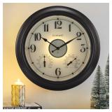 $90 18 Inch Large Illuminated Outdoor Clocks Water