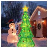 $100 6.2 FT Pre-Lit Pop-up Christmas Tree, Indoor/