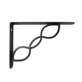 $51 9 in. Black Triple Scroll Decorative Shelf Bra