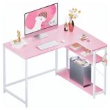$70 Pamray 43 Inch L Shaped Computer Desk with Rev