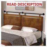 $163 BSHOMGI King Headboard Only Wall Mount PU Lea