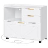 $117 HOOBRO Lateral File Cabinet, Wooden Office St