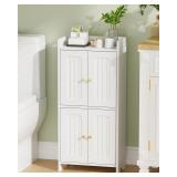 $46 BEWISHOME Small Floor Cabinet,Toilet Paper Sto