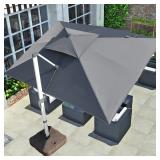 $630 Cantilever Patio Umbrella with Cross Base and