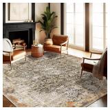 $139 CHAMPLANT Area Rug 9'x12' Washable Vintage Tr