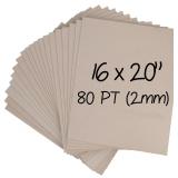 $40 Heavy-Duty Chipboard Sheets 16 x 20 in, 80 PT