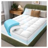 $150 OhGeni Cooling 4 lnch King Size Dual Layer Ma