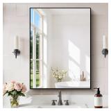 $56 COFENY Black Bathroom Mirror for Wall, 24x32 I