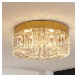 $119 VETRULUS 16' Gold Modern Crystal LED Chandeli