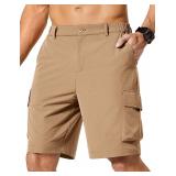 $20 L-COOFANDY Mens Casual Shorts 9' Lightweight C