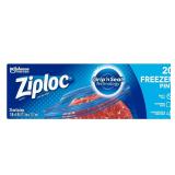 $6 Ziploc Clear Double Zipper Freezer Bag 20 pk