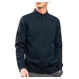$40 L-Men's Polo Sweater Fashion Collar Casual Swe