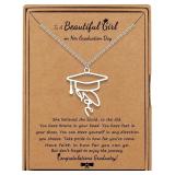 JoycuFF Personalized Name Necklace, Graduation Ini