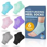 $10 TEAWOO Moisturizing Heel Socks - 6 Pairs for D