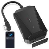 $14 Outdoor Smart WiFi Plug, 2.4 GHz Wi-Fi Timer w