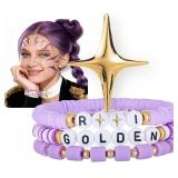 $6 Anime Necklace Set Inspired Merch Bracelet Gold