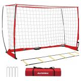 $100 BaseGoal Soccer Goal for Backyard,with Bow Fr