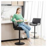 $228 Glitzhome Adjustable Bar Stool Set of 2 Swive
