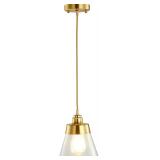 $47 Lywins  E26 Gold Copper Glass Modern Nordic Pe