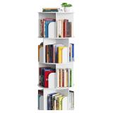 $80 SpaceAid Cross Style 4 Tier Rotating Bookshelf