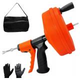 $133 Drain Snake 50 FT, Auger Drain Snake Hair Dra