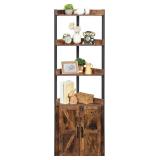 $120 HOOBRO Corner Shelf with Storage, Tall Corner