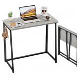 $66 WOHOMO Folding Desk, 31.5' Foldable Computer T