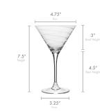 $100 Mikasa Cheers 4-pc. 10-oz. Martini Glass Set
