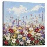$30 EUROPICART Wildflower Garden Canvas Wall Art,