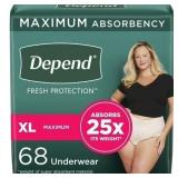 $55 Depend Fresh Protection Adult Incontinence Und