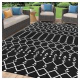 $70 Smiry Outdoor Rug 8x10 ft Waterproof Reversibl