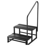 $72 RV Steps with Handrail, 2 Steps RV Stairs with