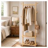 $130 Taitiy Coat Rack Freestanding Solid Wood Clot