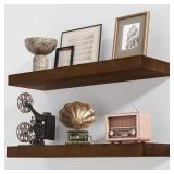 $63 Axeman Floating Shelves, 2 Pack 8 Inch Deep Ru