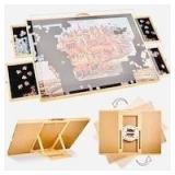Miereirl Felt Puzzle Board with Drawers, 360 Rotat